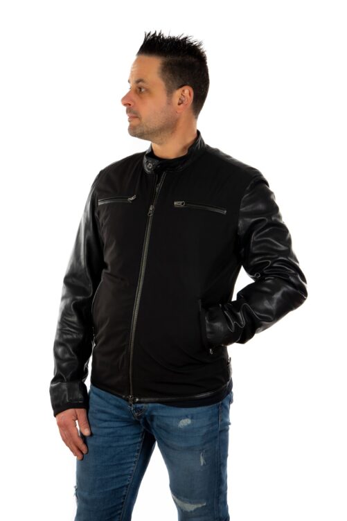 ZERO kombinierte Lederjacke – Bild 3