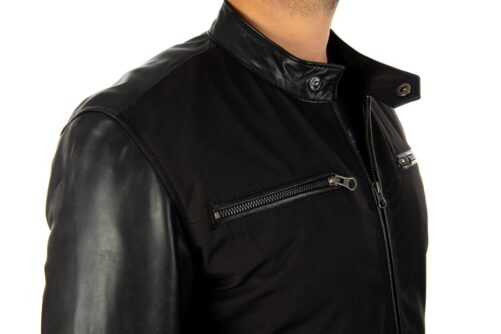 ZERO kombinierte Lederjacke – Bild 5