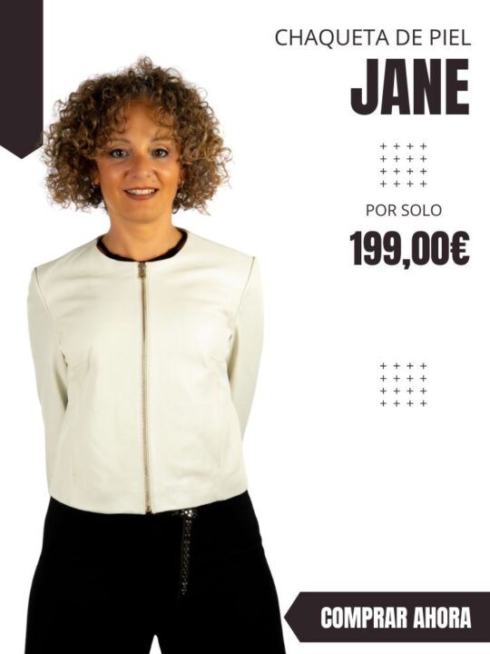 chaqueta de piel biker JANE